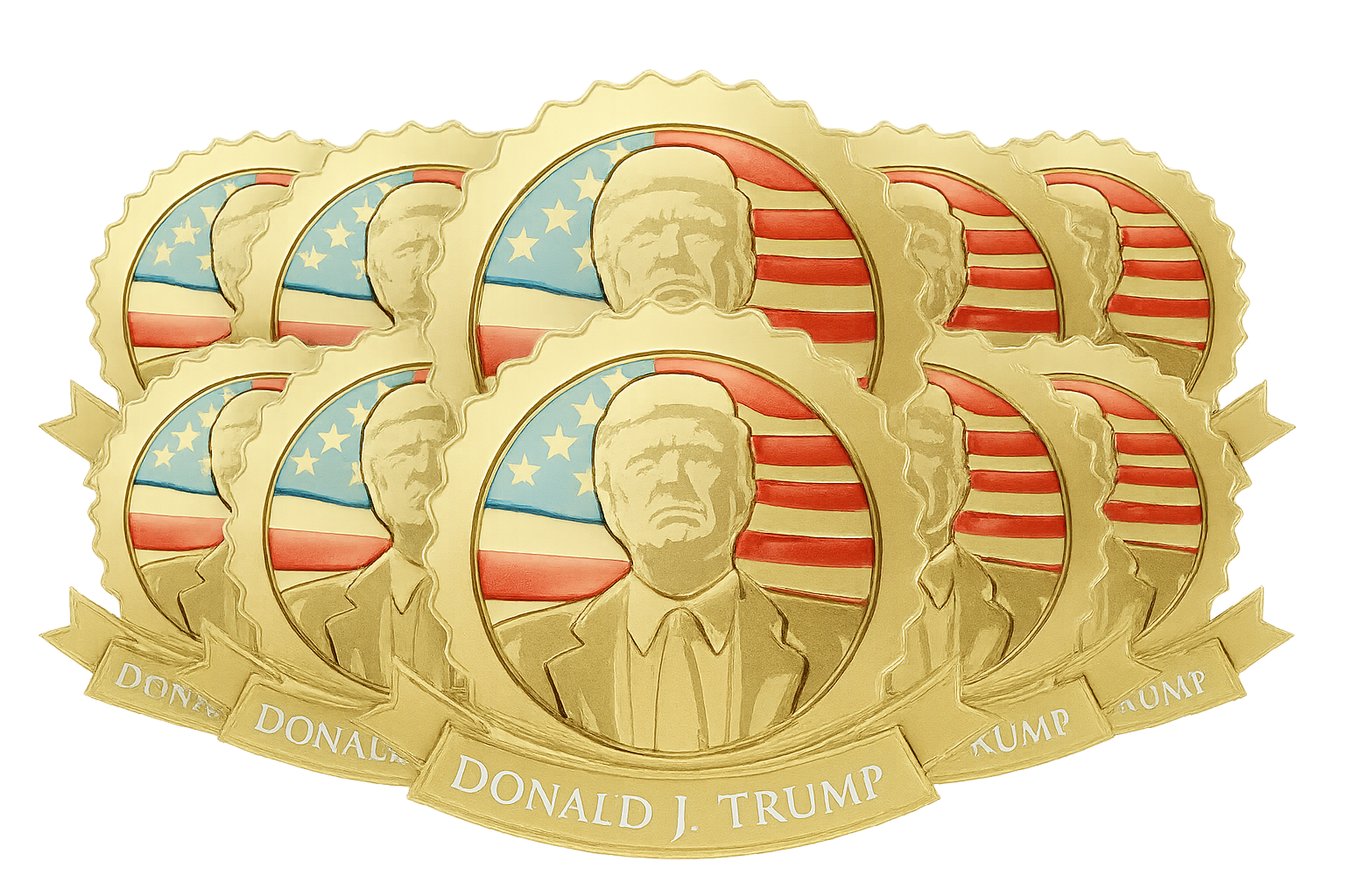 Trump Gold Lapel Pin Premium Craftsmanship